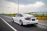 Honda Accord 10th 10.5th Gen 2018-2022 with Aftermarket Parts - V2 Style Rear Diffuser & Rear Canards PP from Yofer USA